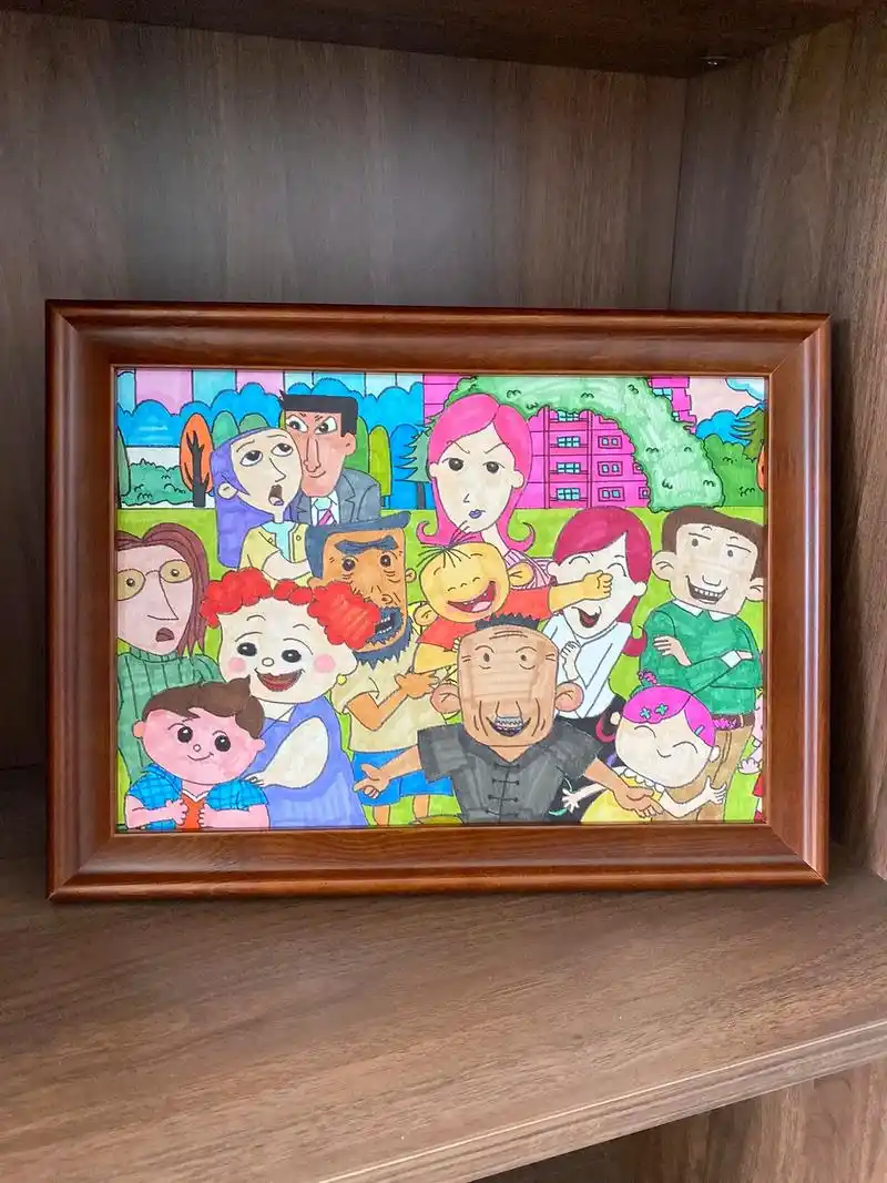 大耳朵图图全家福.#带你走进画里 #这画是用了亿点点魔法吧 - 抖音