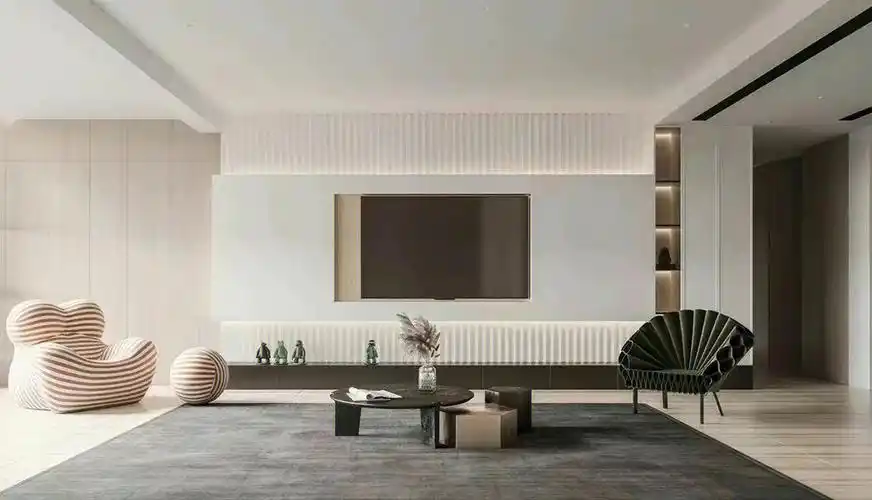 98如果你的家想打造一个现代简约电视背景墙,只需要以下搭配就可以