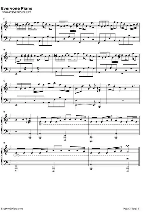 体面钢琴谱_于文文