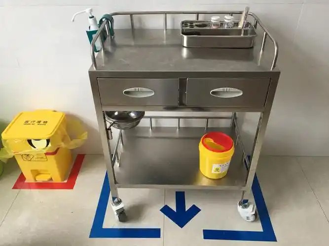 治疗车和医疗垃圾篓都有了自己的"家".