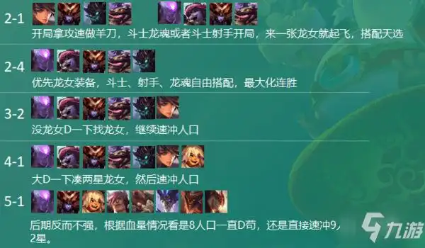 5龙魂斗士阵容上分教程