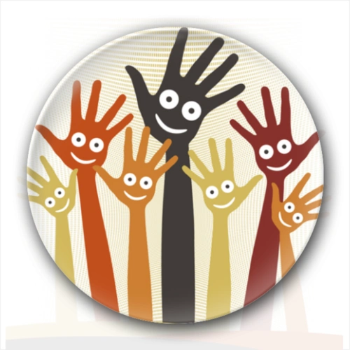 团结就是力量2-卡通小人钥匙扣