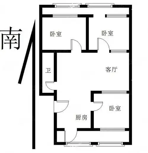 兴谷园小区三室一厅一卫