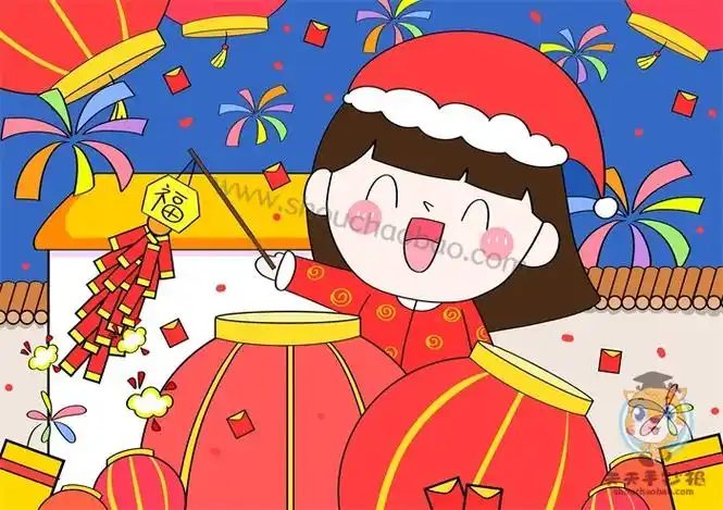 2021迎新年简笔画 2022迎新年简笔画图片