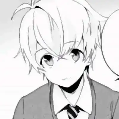 高清帅气可爱黑白头像男生动漫图片