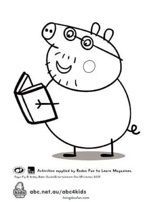 小猪爸爸儿童简笔画