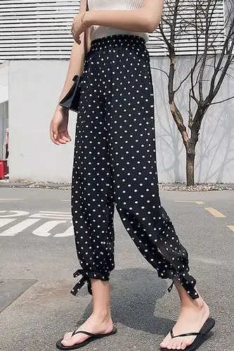 格子裤子女宽松