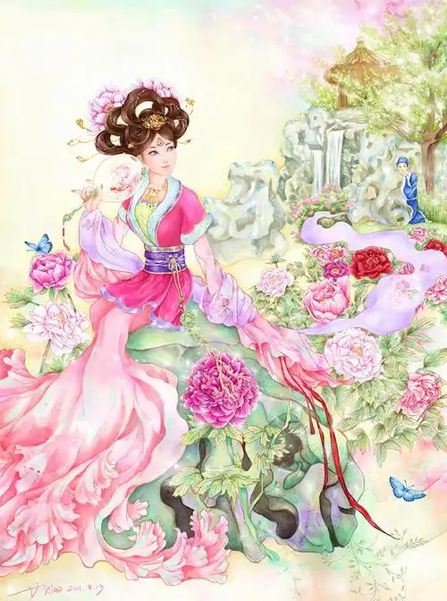 【古风美人】聊斋志异之葛巾 作者:vxiaoxiao 涂鸦