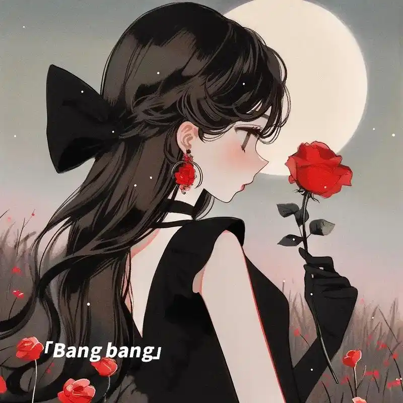 99月光下的玫瑰少女2.#女生头像 #优质头像 #动漫女头 - 抖音