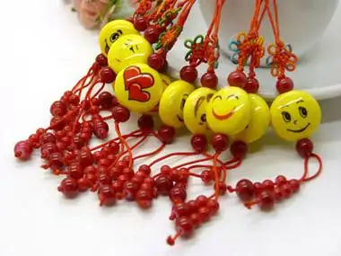 中国结可爱qq表情笑脸 车挂 出国礼品 礼物-b033