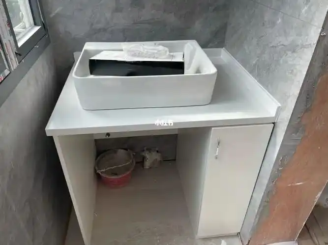 阳台洗衣柜台上盆超好看