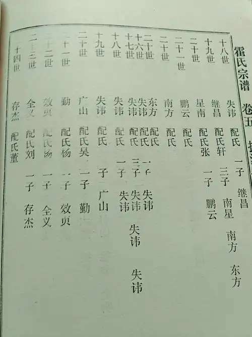 豫东霍氏族谱之1989年扶沟韭园镇霍家村家谱