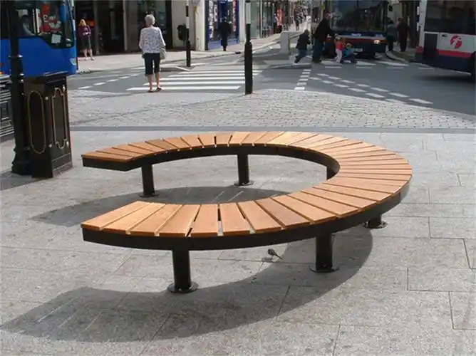 高耐竹木户外坐凳定制厂家防腐竹木公园椅景观座凳款式
