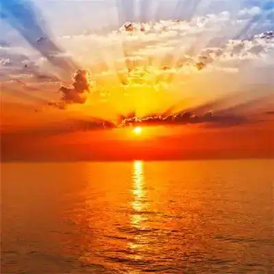 能带来好运日出的微信头像