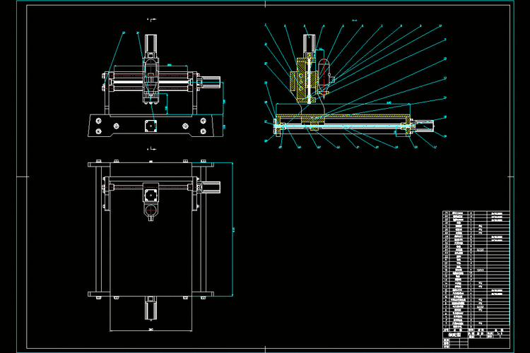 小型精密雕刻机机械结构的设计