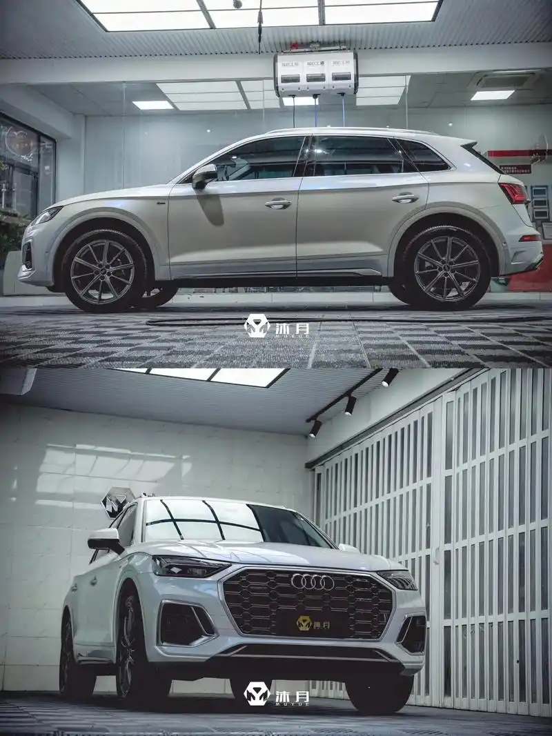 白车不用备案的一款颜色推荐给您"白变蓝"#奥迪q5l#成都汽 - 抖音