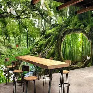 【森林背景墙纸壁画图片】森林背景墙纸壁画图片大全_q友网