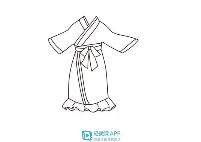 古代衣服卡通简笔画