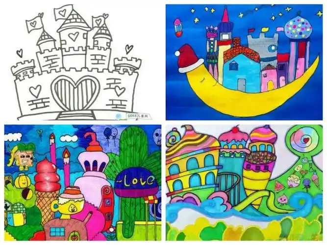 一年级美术下册——《童话城堡》长春市第一实验东光学校