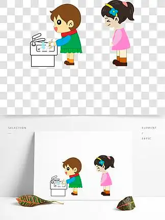 3305儿童排队洗手卡通图儿童排队洗手卡通图33013318卡通护士形象加油