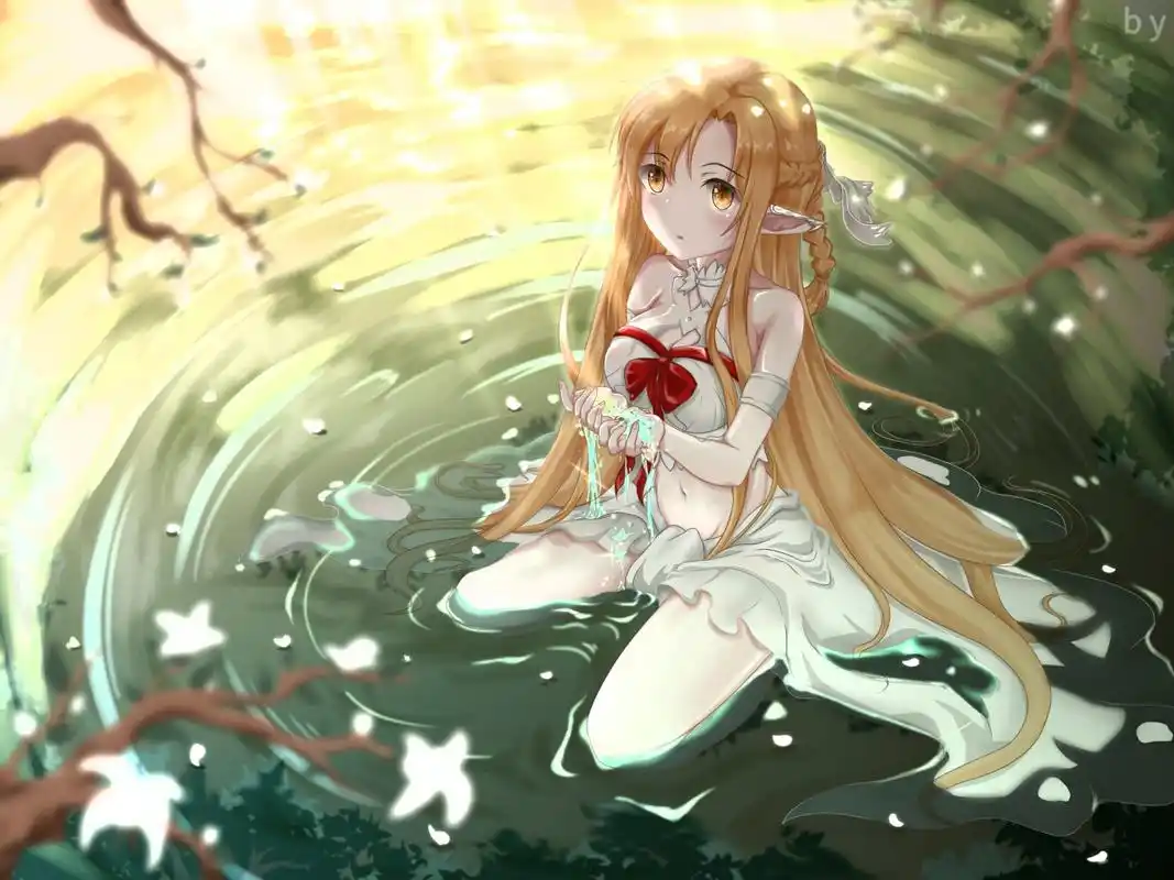 亚丝娜的实力真不是盖的,这组插画展现了她温柔又刚硬的两面性