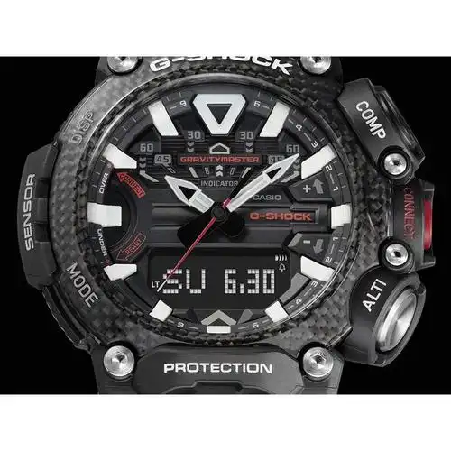 casio卡西欧男表 g-shock航空系列防震防水温度气压感应蓝牙连接运动