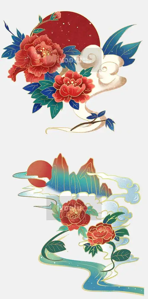 海报png免抠设计素材9122407-淘宝网a国国潮插画不不-——同采自item