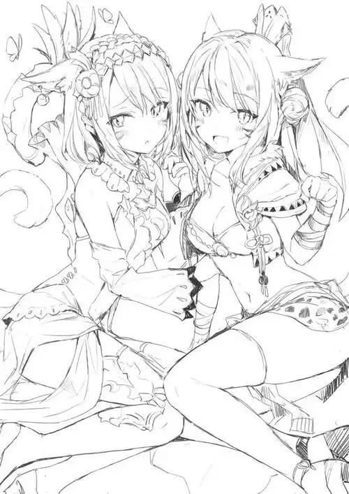 动漫人物线稿素材参考