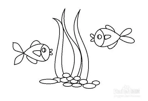 可爱的小鱼怎么画