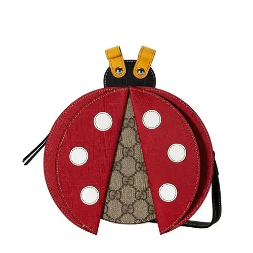 【包税】gucci/古驰 21春夏新款 儿童款经典gg supreme帆布配以红色