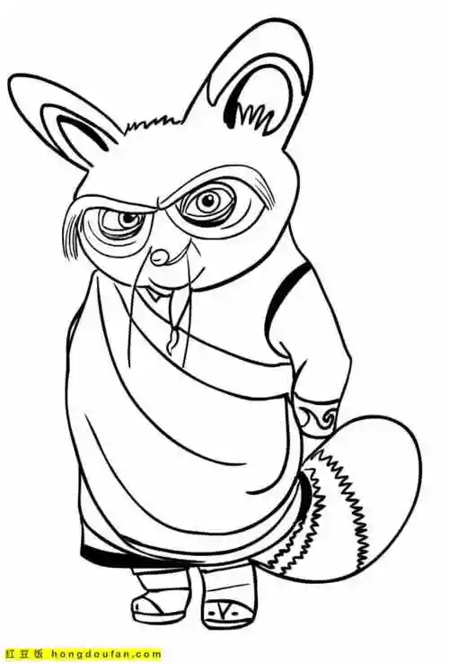 尝试不同的涂色方式!12张动画电影《功夫熊猫2》卡通涂色图片下载 |
