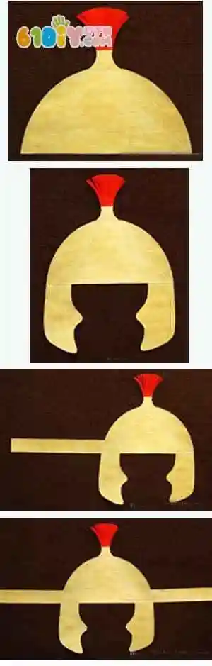 手工制作罗马人头盔