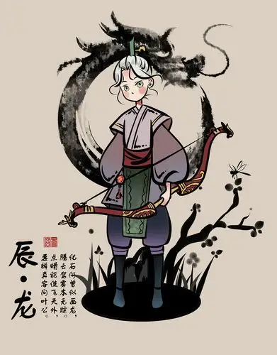 十二生肖拟人插画