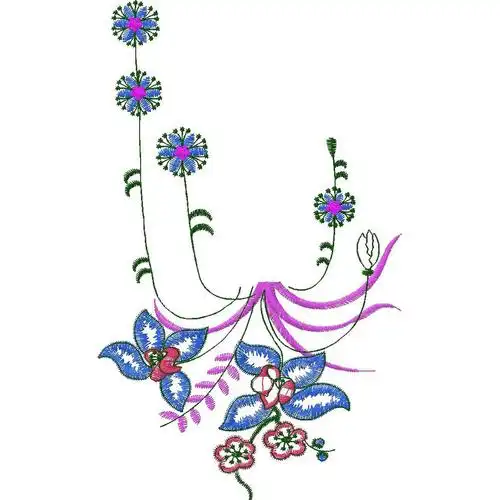 绣花 花朵 花纹 免费素材