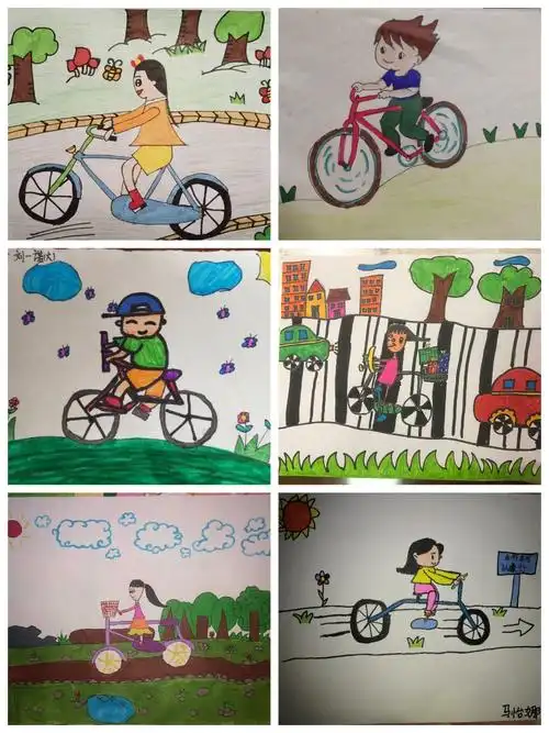 【兴趣的力量】世纪初级小学:低碳环保主题绘画:一路轻骑