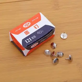 图钉家用121镀镍大头钉墙壁挂画按钉相框图钉学习办公平头墙钉