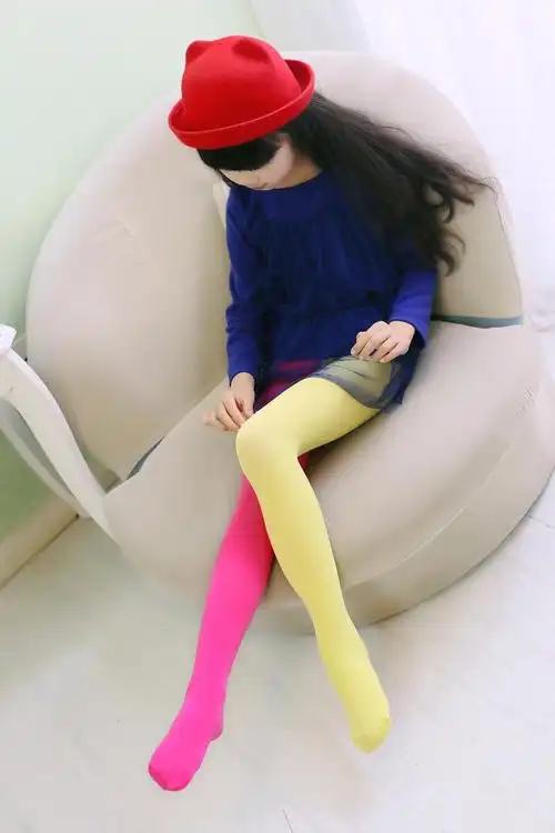 春夏款时尚儿童连裤袜ab款韩版天鹅绒宝宝打底裤超弹透气修身袜裤