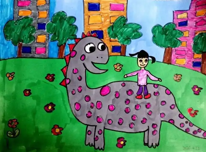 高新第十小学一年级学生的《恐龙世界》作品集