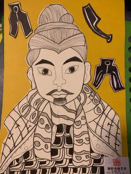 雅轩艺术古角校区素描2班———兵马俑