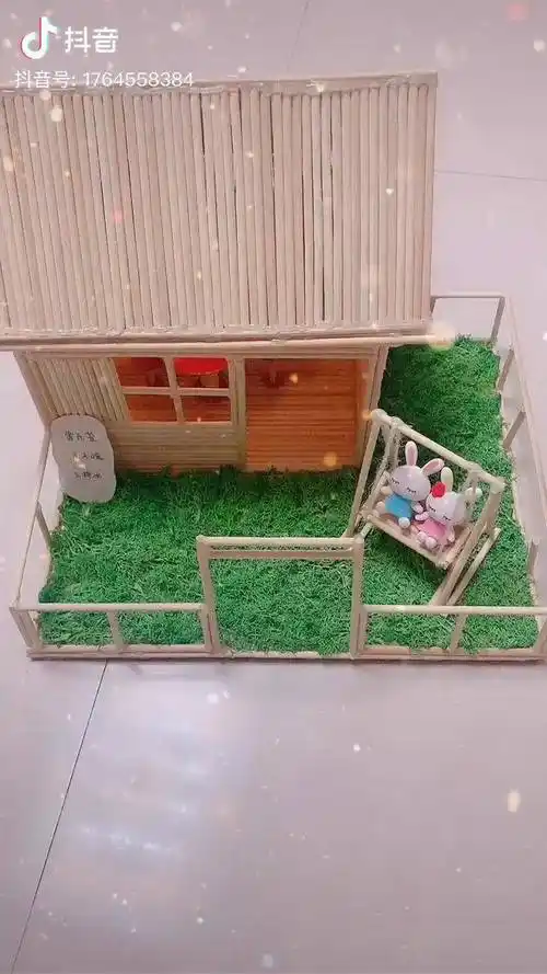 这样看起来会不会更美一次性筷子做的房子让我再陶醉一下下09