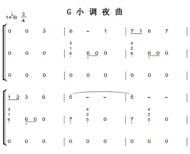 肖邦-g小调夜曲(nocturne no.6,op.15-3) 钢琴谱简谱 可试听 原版