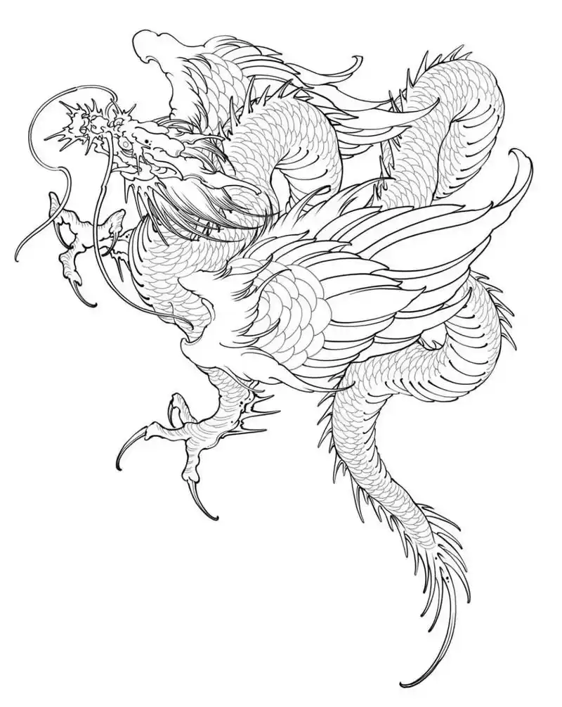 莆田纹身师 #纹身手稿 #tattoo #龙 - 抖音