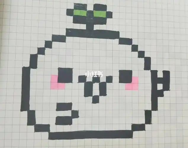 方格纸卡通简笔画