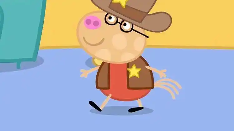 小猪佩奇丹尼过生日,佩奇他们装扮成海盗的样子,太好玩了