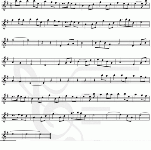 回梦游仙五线谱