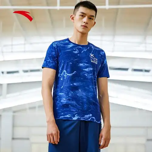 运动安踏汤普森短袖2021夏季新款纯棉上衣152121105运动t恤