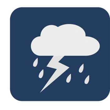 矢量雷阵雨天气素材