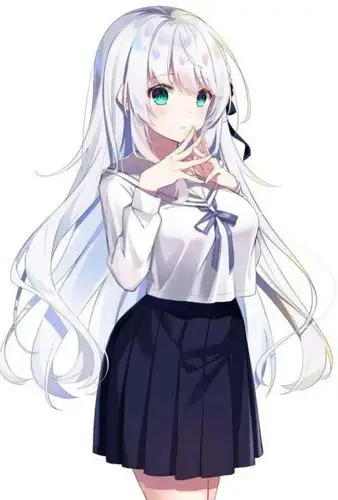 银发动漫少女图片-缡心头像库(佩琪头像库分店)-话本小说网