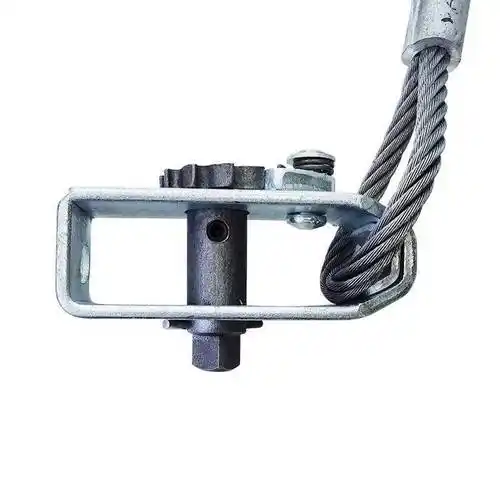 铁路u形钢丝绳紧固器防溜绳自锁拉紧器多用途棘轮式钢索加固器