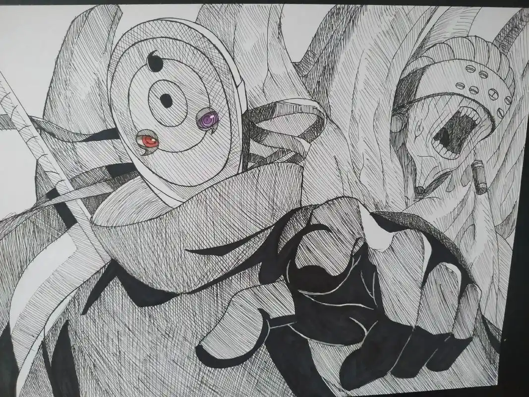 外道魔像 #白面具绘画  - 抖音